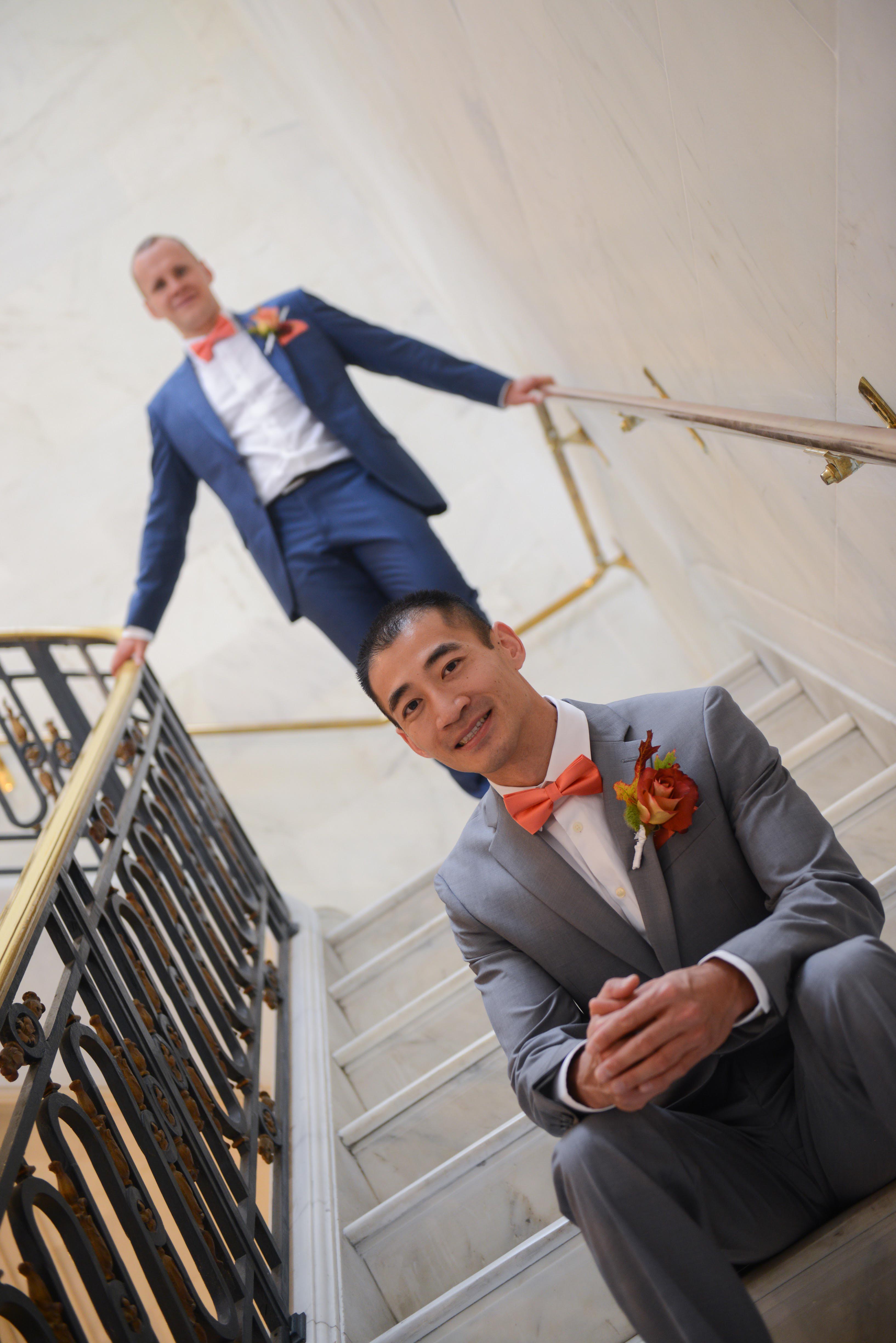 Wedding - Zhibo and Mathias City Hall, Baker's Beach, Fort Point, Palace of Fine Arts, San Francisco, CA 7