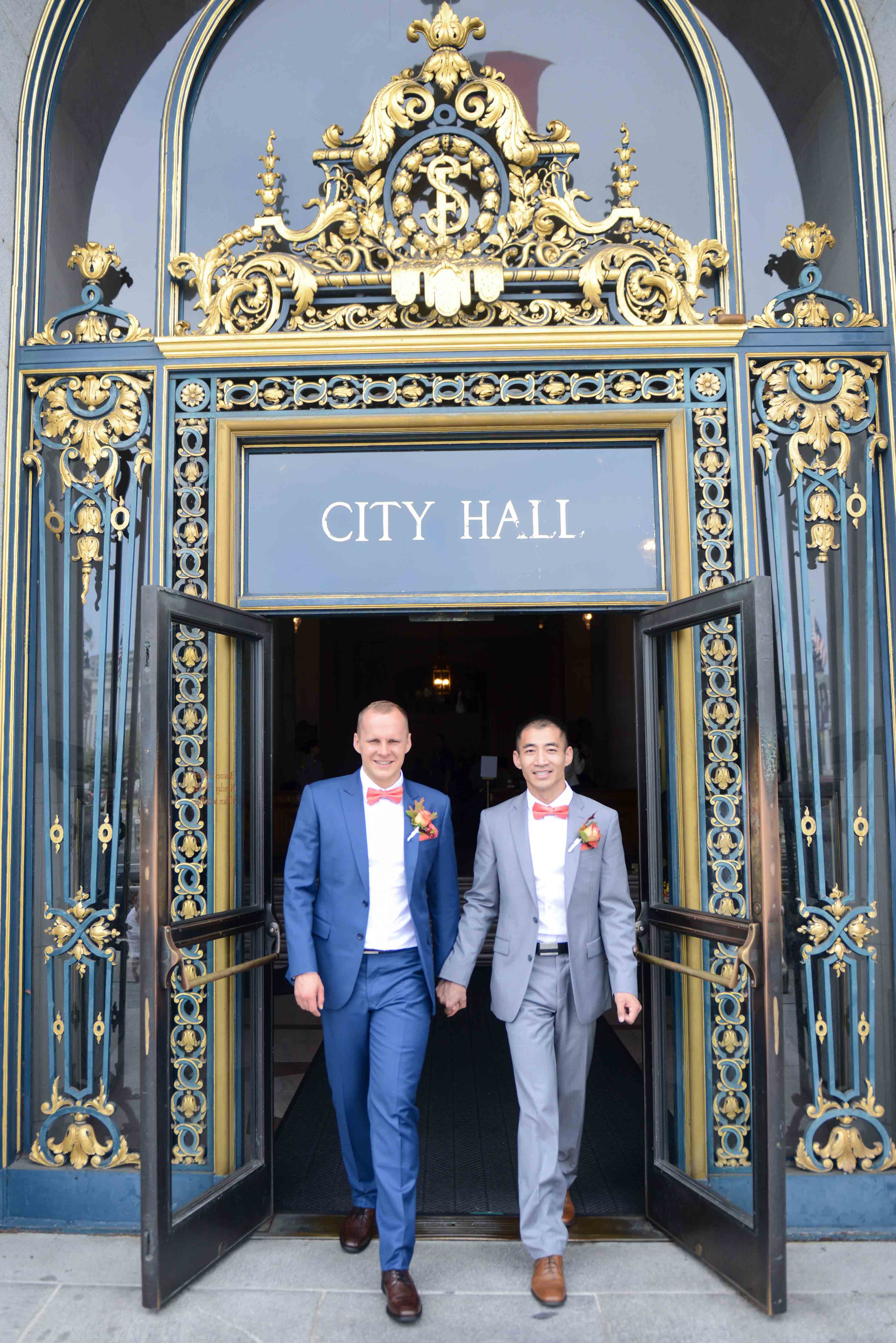 Wedding - Zhibo and Mathias City Hall, Baker's Beach, Fort Point, Palace of Fine Arts, San Francisco, CA 10