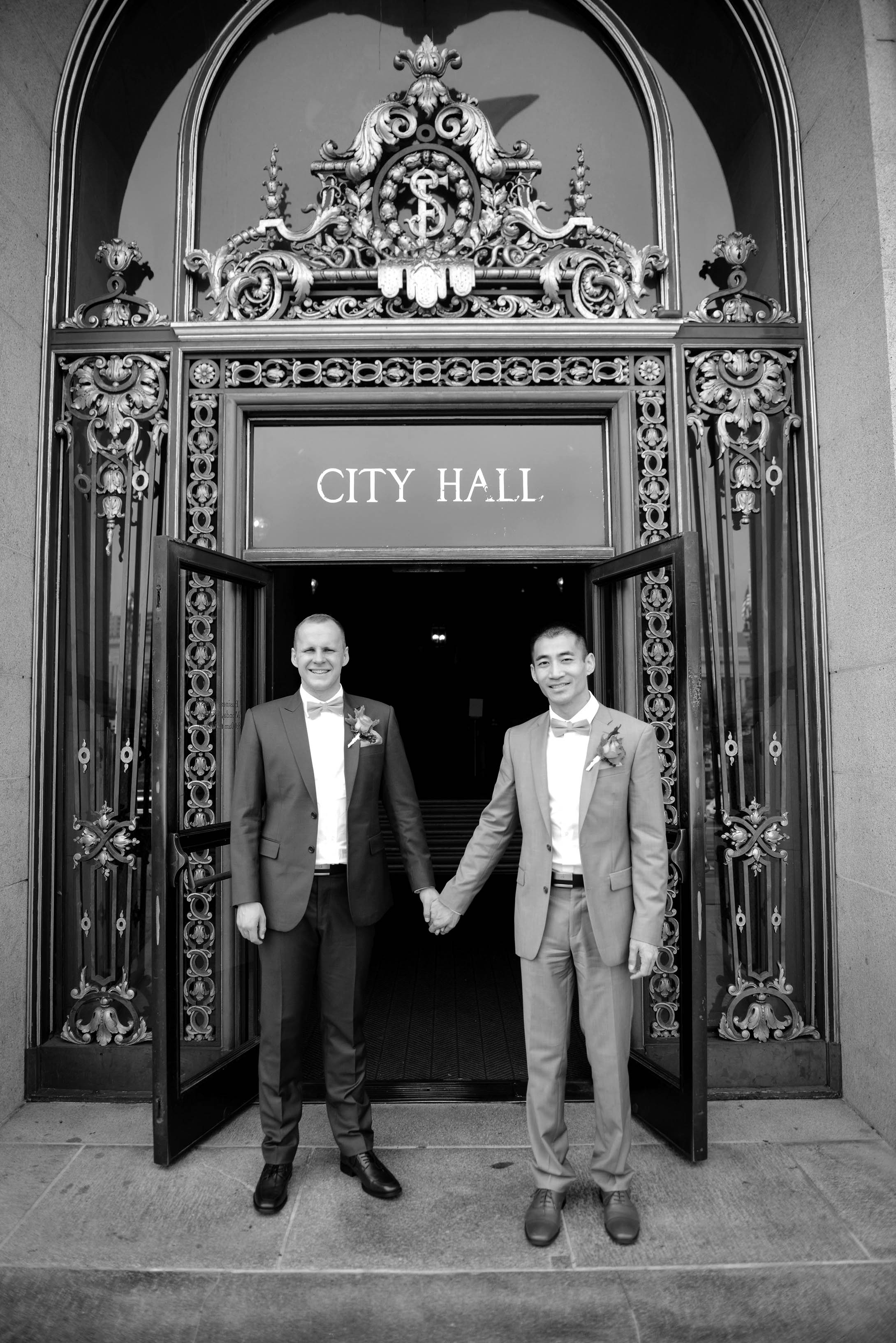 Wedding - Zhibo and Mathias City Hall, Baker's Beach, Fort Point, Palace of Fine Arts, San Francisco, CA 12