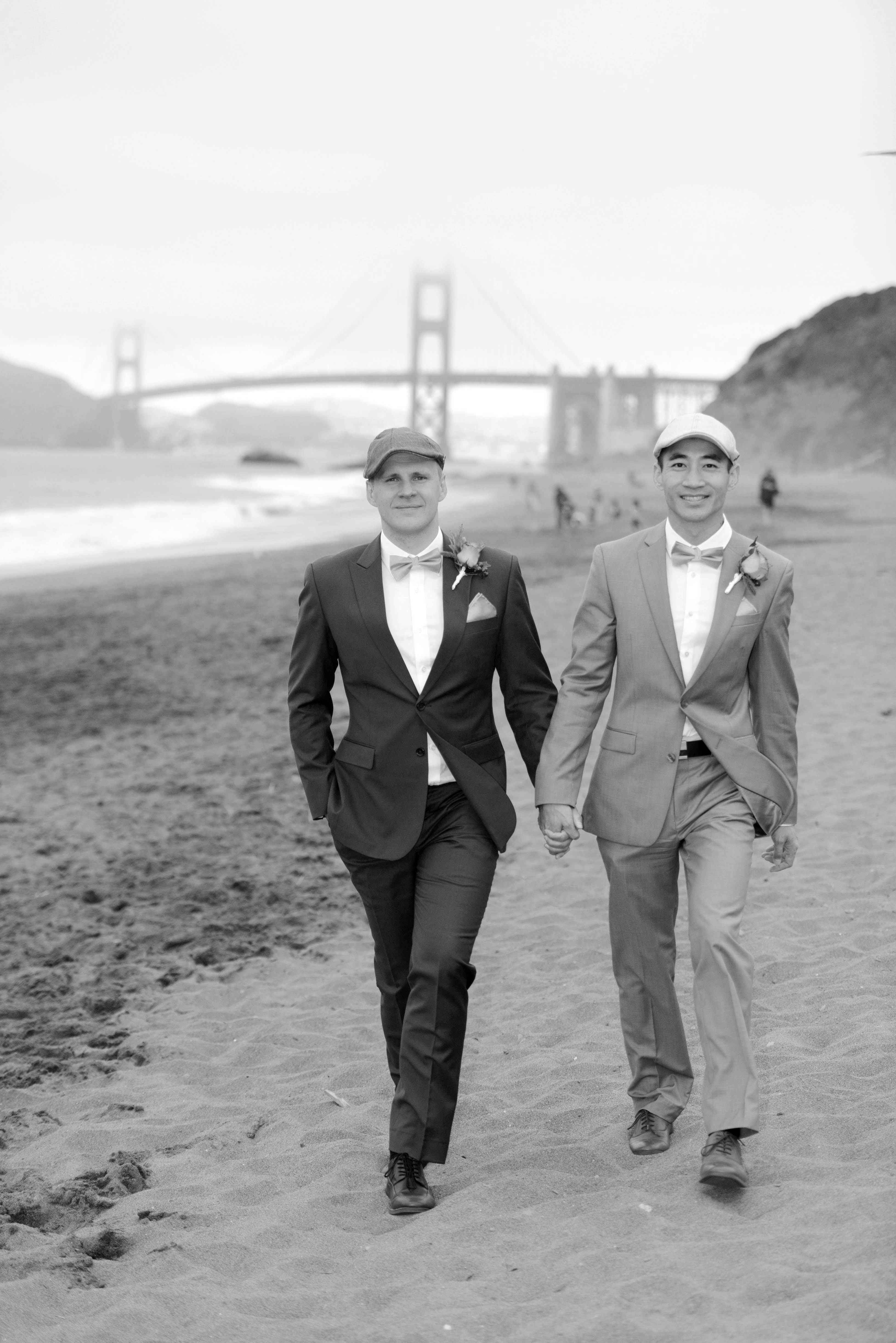 Wedding - Zhibo and Mathias City Hall, Baker's Beach, Fort Point, Palace of Fine Arts, San Francisco, CA 22