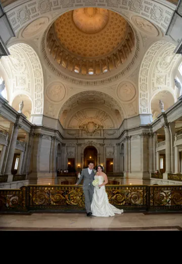 Wedding photography for Kevin and Jackie at City Hall, San Francisco, CA