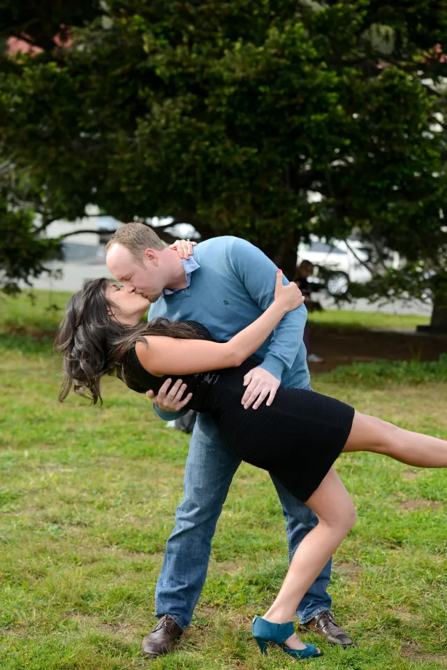 Engagement photography for Andrew and Marissa at Fort Baker, Sausalito, CA