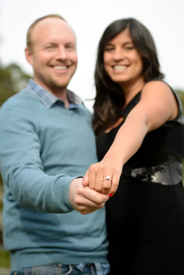 Engagement photography for Andrew and Marissa at Fort Baker, Sausalito, CA