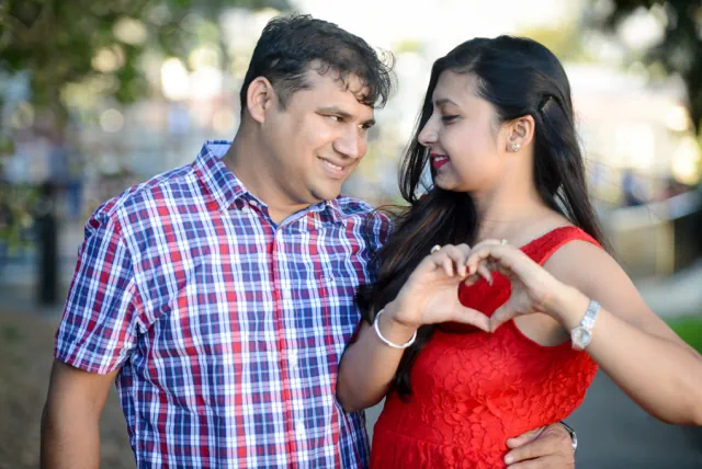 Engagement photography for Himanshu and Richa at Painted Ladies, Baker's Beach, San Francisco, CA