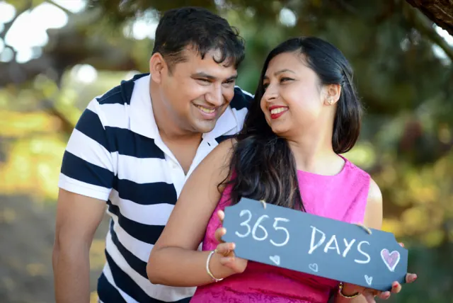 Engagement photography for Himanshu and Richa at Painted Ladies, Baker's Beach, San Francisco, CA