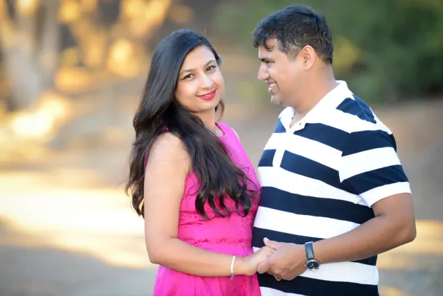 Engagement photography for Himanshu and Richa at Painted Ladies, Baker's Beach, San Francisco, CA
