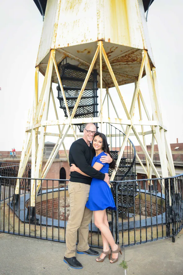 Engagement photography for John and Natalie at Fort Point, San Francisco, CA