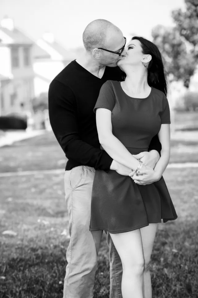 Engagement photography for John and Natalie at Fort Point, San Francisco, CA
