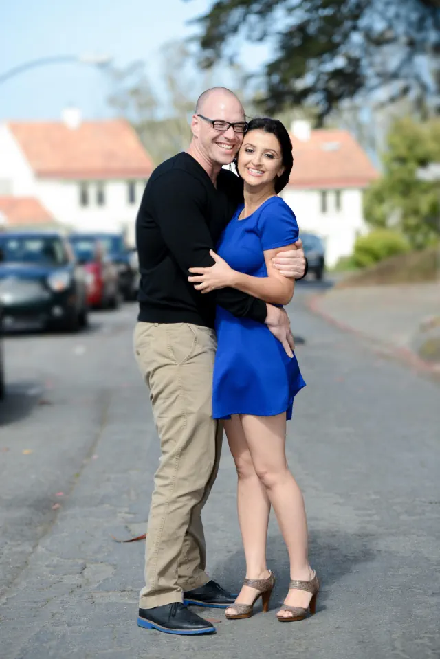 Engagement photography for John and Natalie at Fort Point, San Francisco, CA
