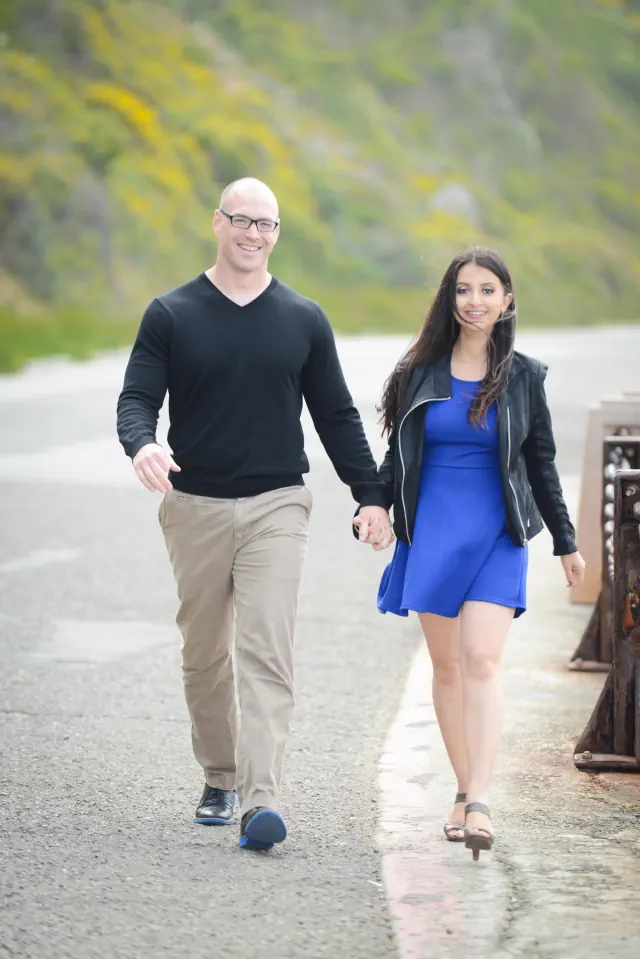 Engagement photography for John and Natalie at Fort Point, San Francisco, CA