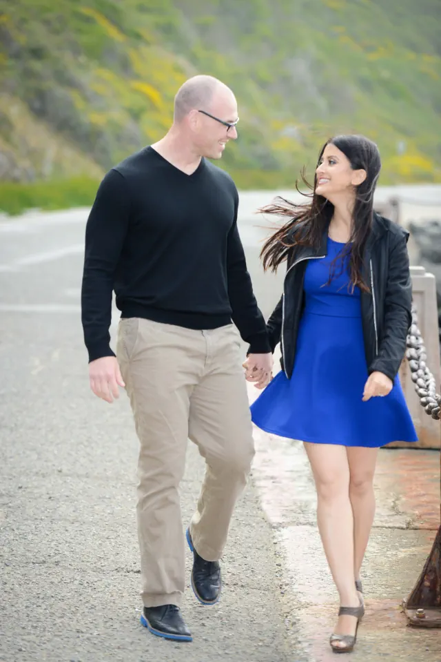 Engagement photography for John and Natalie at Fort Point, San Francisco, CA