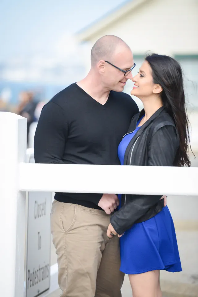 Engagement photography for John and Natalie at Fort Point, San Francisco, CA