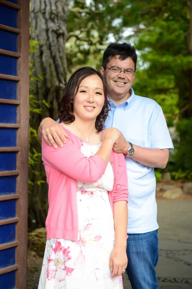 Engagement photography for Manny and Catherine at Japanese Tea Garden, San Francisco, CA