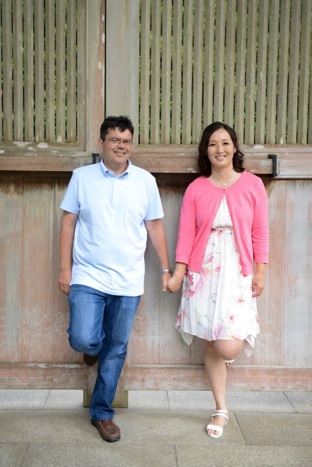 Engagement photography for Manny and Catherine at Japanese Tea Garden, San Francisco, CA
