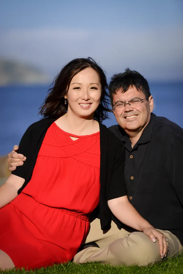 Engagement photography for Manny and Catherine at Japanese Tea Garden, San Francisco, CA