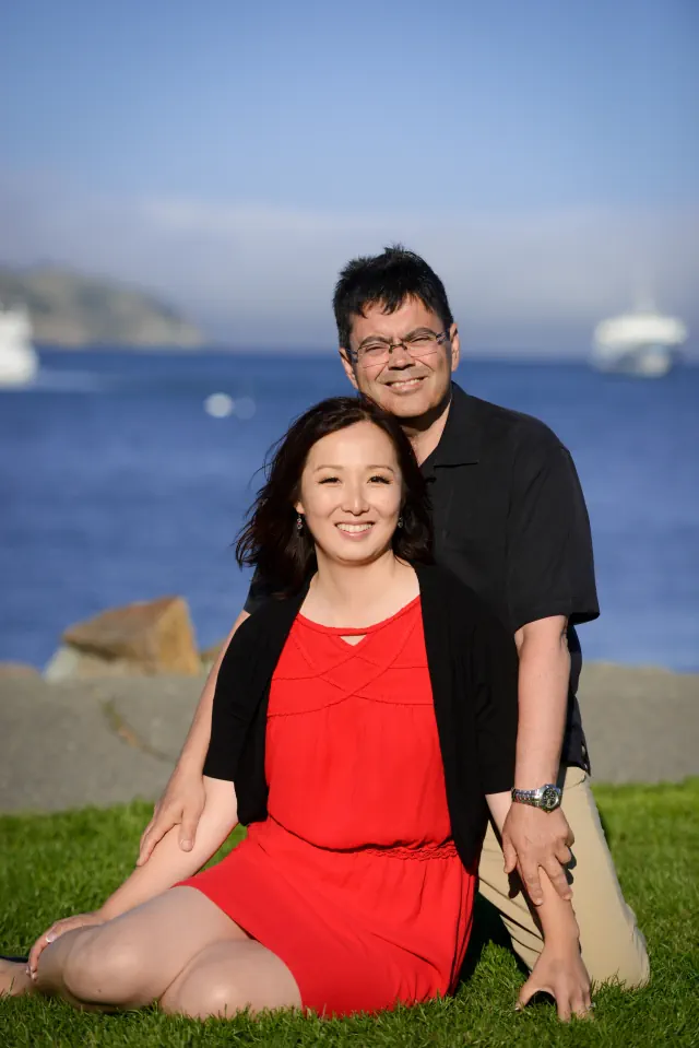 Engagement photography for Manny and Catherine at Japanese Tea Garden, San Francisco, CA