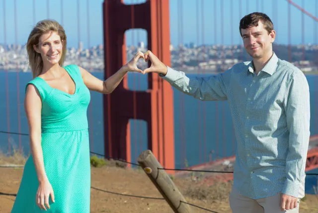 Engagement photography for Nick and Marissa at Fort Point, San Francisco, CA & Battery Spencer, Sausalito, CA