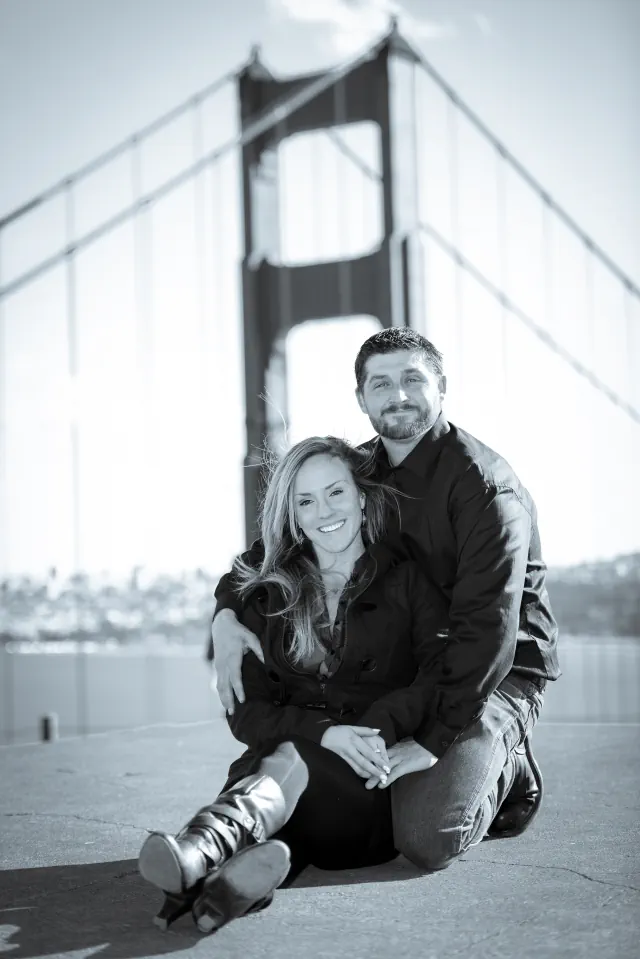 Engagement photography for William and Courtney at Fort Point, San Francisco, CA & Battery Spencer, Sausalito, CA