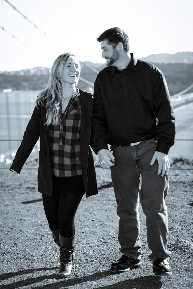 Engagement photography for William and Courtney at Fort Point, San Francisco, CA & Battery Spencer, Sausalito, CA