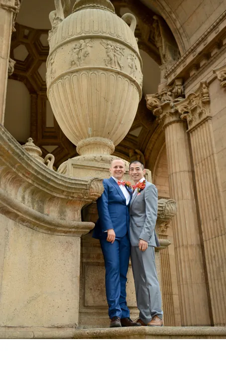 Engagement - Zhibo and Mathias — City Hall, Baker's Beach, Fort Point, Palace of Fine Arts, San Francisco, CA