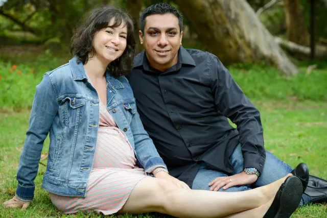 Maternity photography for Gaurav and Denise at Golden Gate Park, San Francisco, CA