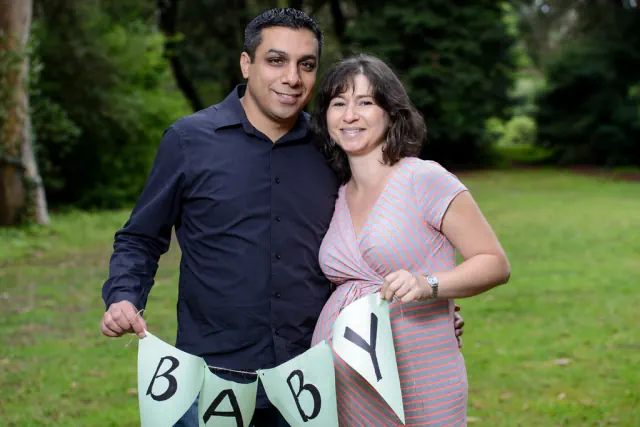 Maternity photography for Gaurav and Denise at Golden Gate Park, San Francisco, CA
