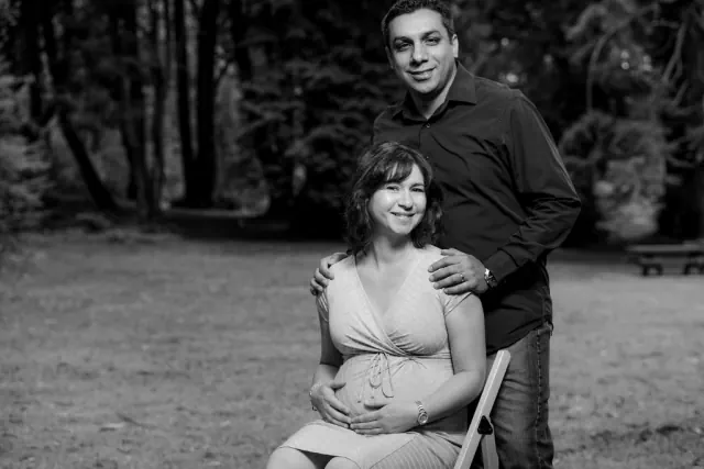 Maternity photography for Gaurav and Denise at Golden Gate Park, San Francisco, CA